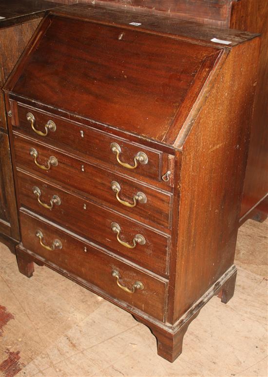 George III style mahogany bureau